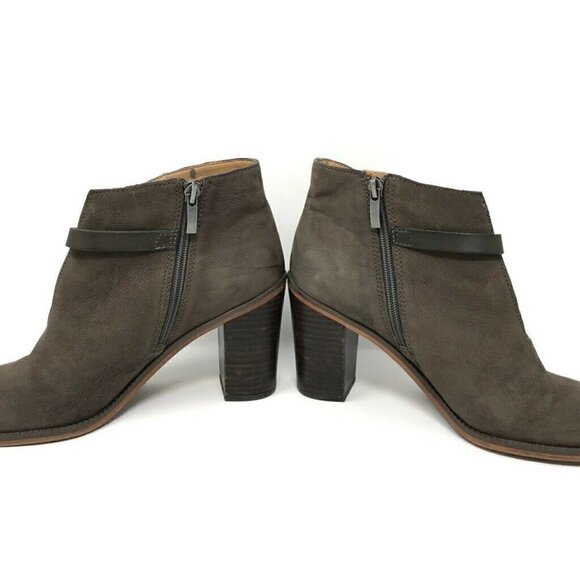 Franco Sarto Elvis Booties Brown Leather 9.5 - Picture 3 of 8